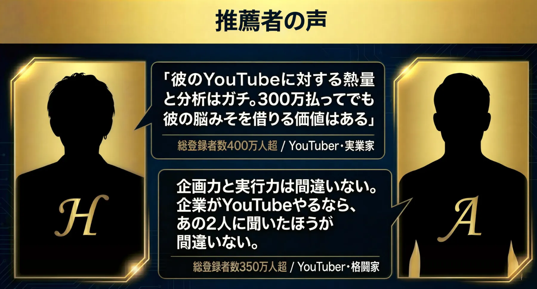 人気YouTuberのレビュー